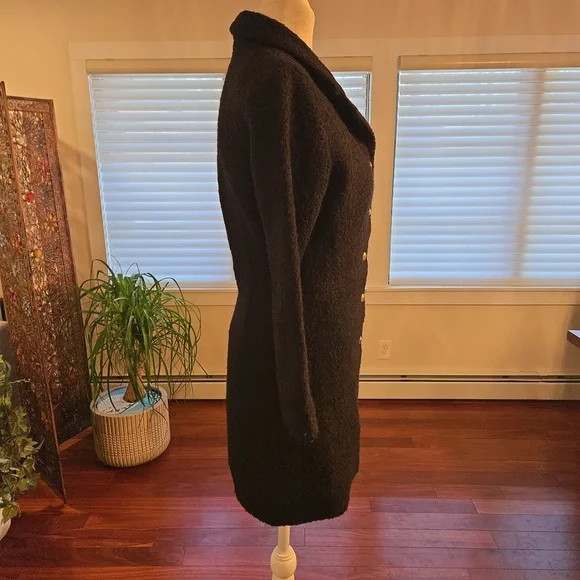 Petite And So What Wool Cotton Textured Tailored Fit & Flare Coat Size 34 Size 2